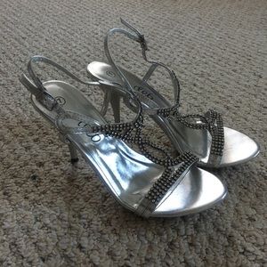 High Heeled Jeweled Dress Shoes